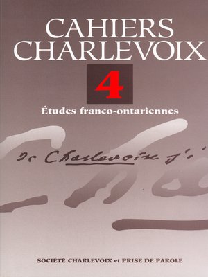 cover image of Cahiers Charlevoix 4